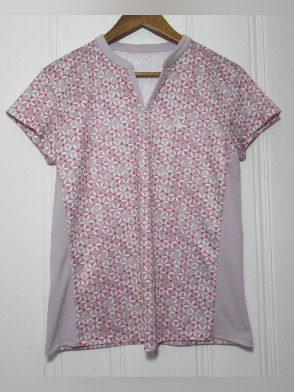 Riding Sport by Dover Saddlery Pink Floral Print Top Size Medium